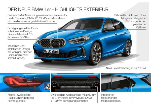 Neuer BMW 1er ab Ende September 2019 – ein Überblick