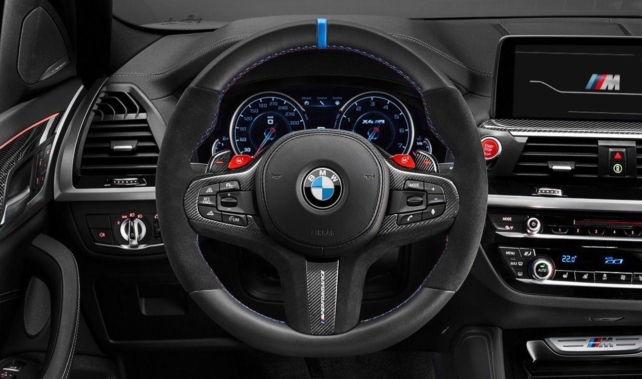 BMW M Performance Lenkradblende Carbon/Alcantara