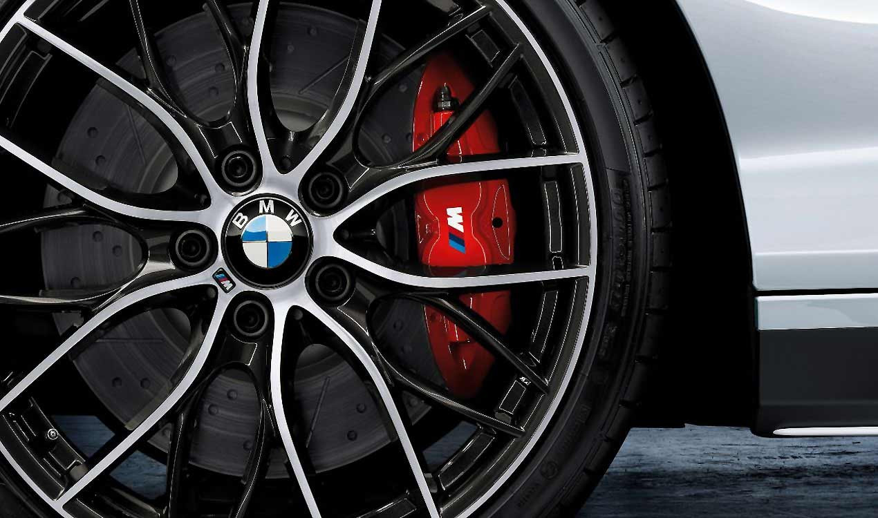 BMW M Performance Bremssattelgehäuse rot links 1er F20 F21 2er F22 F23 3er  F30 F31 F34 4er F32 F33 F36