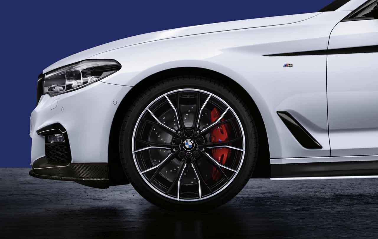 BMW Sommerkompletträder M Performance Doppelspeiche 669M bicolor (jetblack  matt/hochglanzpoliert) 20 Zoll RDCi 5er G30 G31 Pirelli (Mischbereifung)