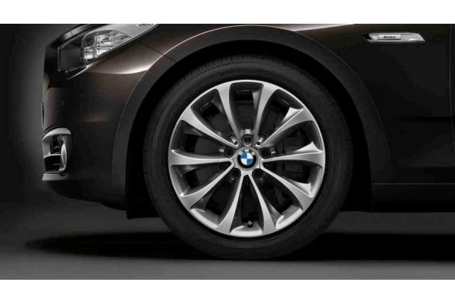 BMW Alufelgen Turbinenstyling 452 18 Zoll silber glanzgedreht 5er 6er