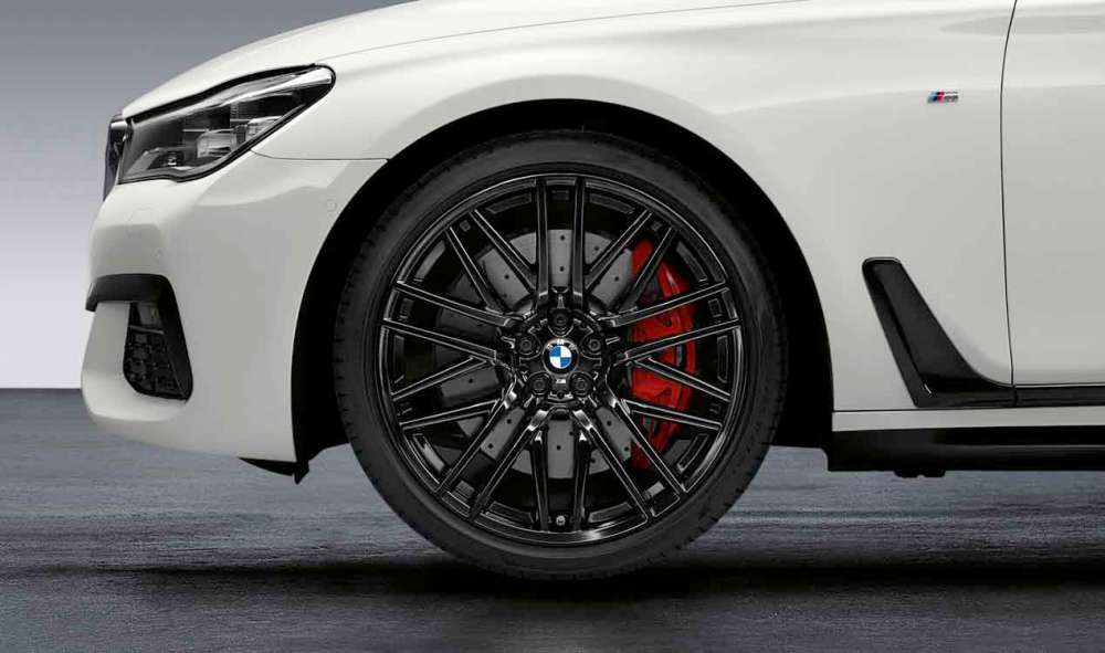 BMW Kompletträder M Performance Doppelspeiche 650M jetblack uni glänzend 21  Zoll RDCi 6er G32 7er G11 G12