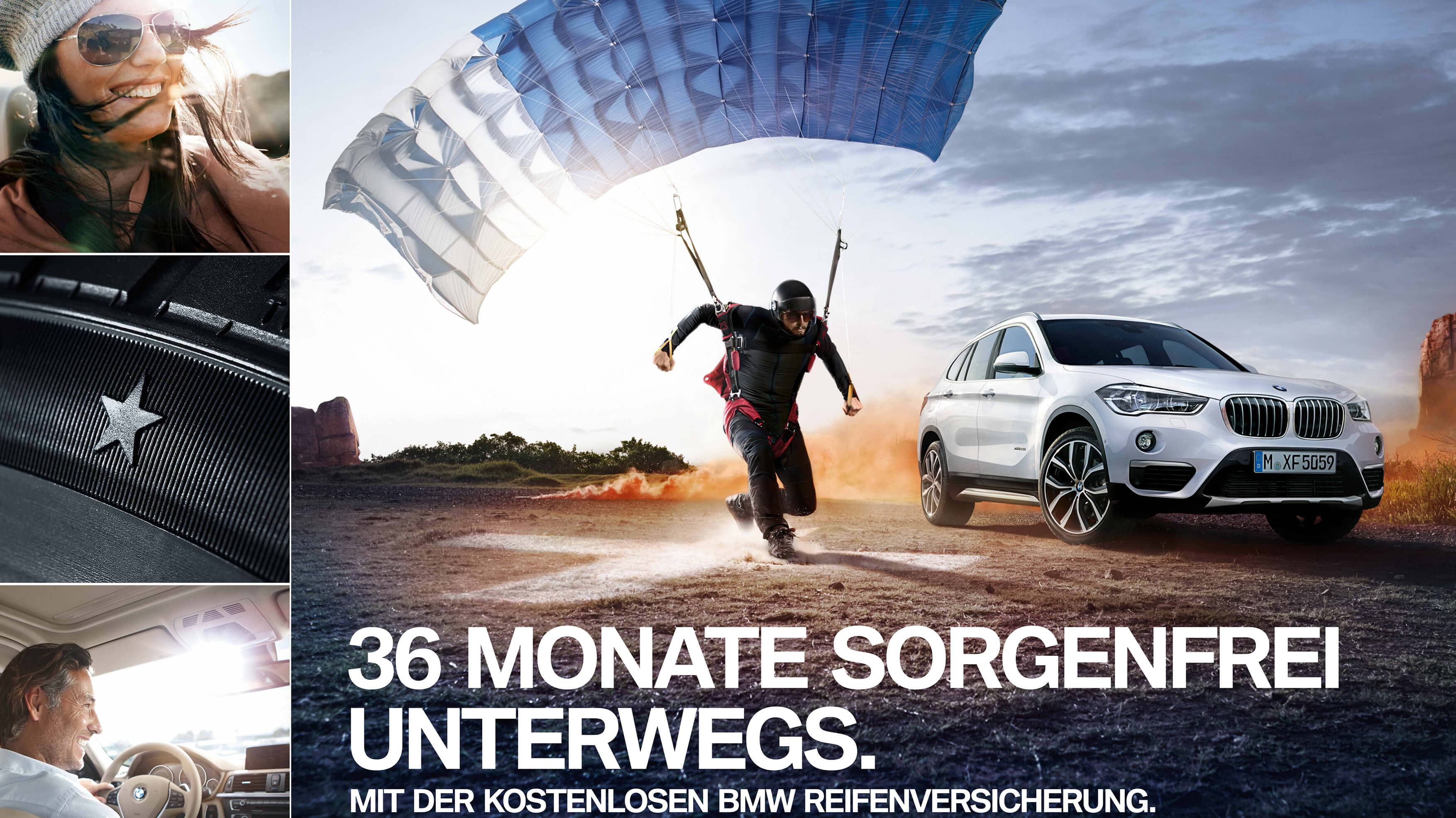 MINI und BMW Reifenversicherung - 36 Monate kostenlos