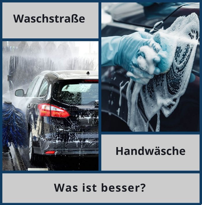 Auto Handwäsche vs. Waschstraße: Ein Vergleich.